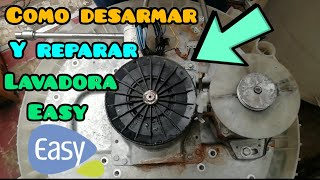 como desarmar y reparar lavadora easy transmisión de flotador