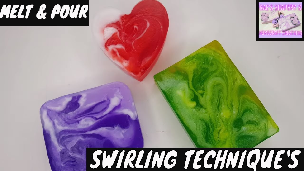 Soap Swirling Techniques Swirl Soap Tutorial Melt And Pour Soap
