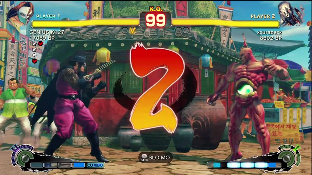 GENIUS K127 [Vega] vs xxurabexx [Seth] SSF4 Japanese Online Ranked Matches - TRUE-HD