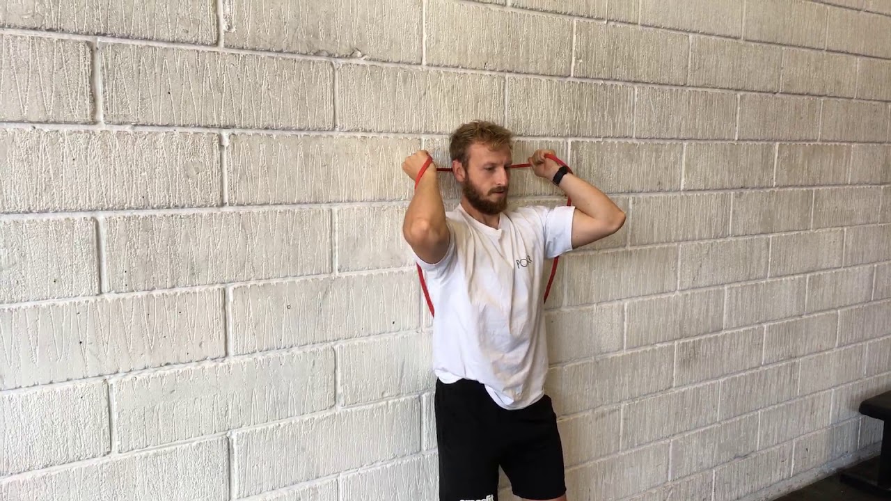 End range front rack strengthening with band (external rotation and upwards rotation) camera iphone 8 plus apk