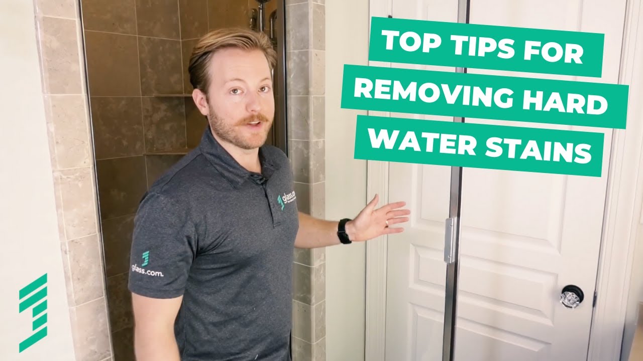 Cleaning Hard Water Stains From Your Shower Glass 