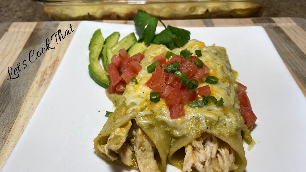 how do you make green chicken enchiladas