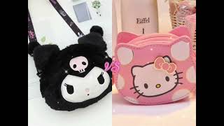 korumi💜🖤 vs Hello kitty 💗#korumi #hellokitty #tiktok #trending #challenge #vs #123go #fashion