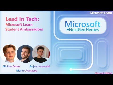 Lead In Tech: Microsoft Learn Student Ambassadors - YouTube