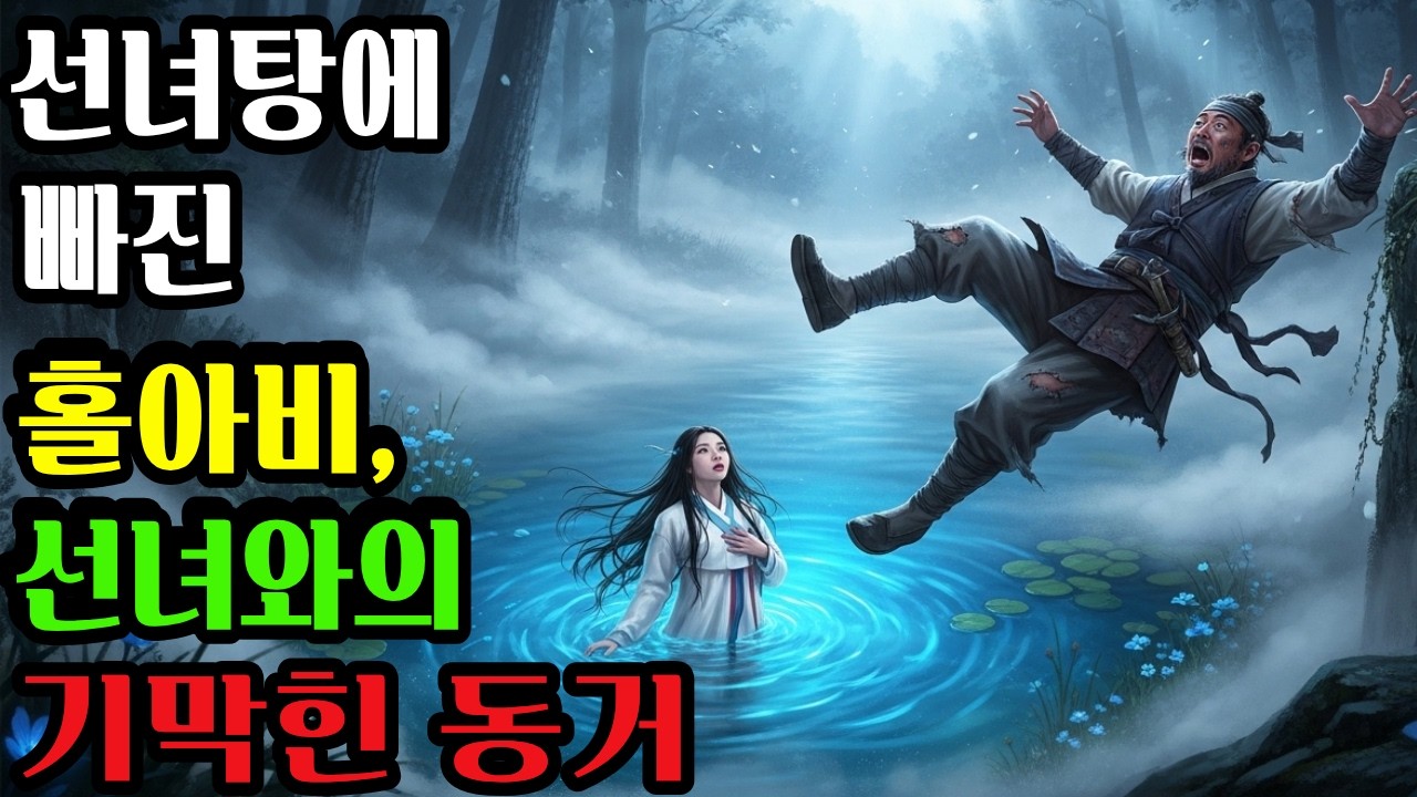 【인생극장】 목욕하던 선녀탕에 떨어진 홀아비, 선녀와의 기막힌 동거 |전설 |설화 |옛날이야기 |오디오북 |수면동화 |야담 |민담 |설화