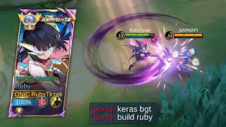Tebel Banget Ruby, Item Ruby Buat Musuh Kena Mental! MLBB