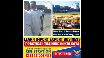 Learn Import Export Business in Kolkata | Import Export Course | #kolkata
