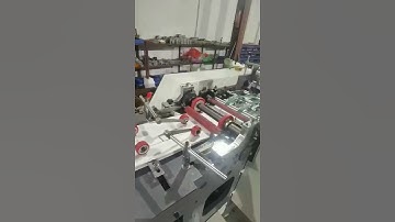 LONG ARM KNIFE CUTTING SYSTEM FLAT BOTTOM PAPER BAG MACHINE WITH 2 COLOR FLEXO PRINTING MACHINE