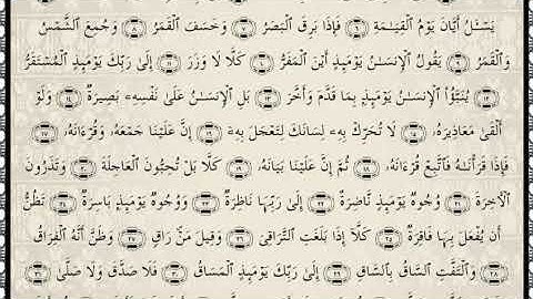 سورة القيامة بصوت القارئ أحمد ربيع 