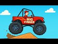 Hill Climb Racing - FIRE TRUCK Rescue Mission on HIGHWAY - Big Fire in Traffic Jam GamePlay
