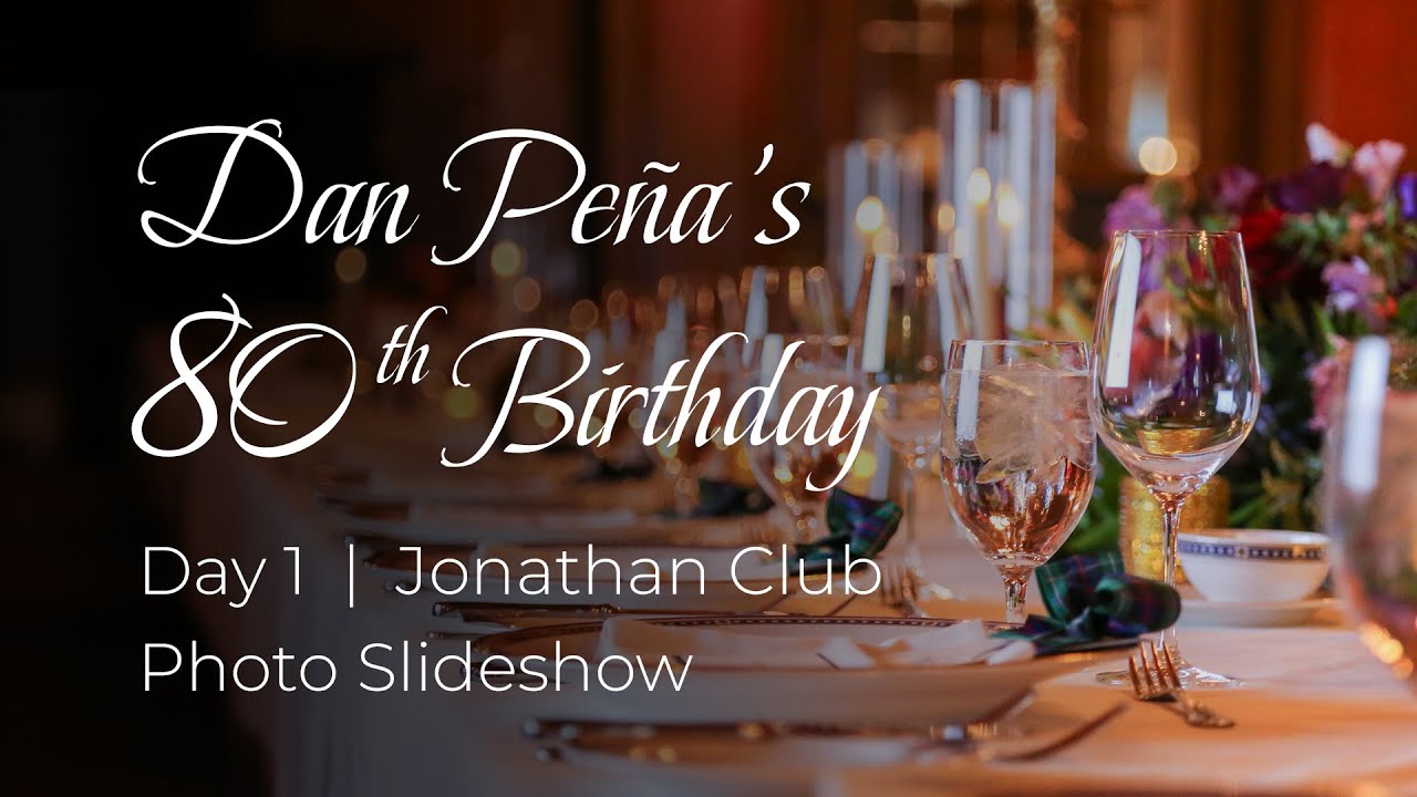 Day 1 Jonathan Club Photo Slideshow | Dan Peña at 80