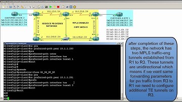 GNS3 Topology: AToM (EoMPLS Preferred Path using MPLS Traffic Engineering) part 3 of 3