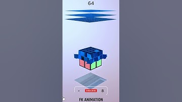 Satisfying Rubik’s Cube Cloth Simulation in Blender 4.4 | FK Animation #Shorts #Blender #Animation