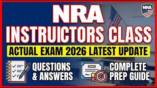 NRA Instructors Class Actual Exam Latest Update Questions and Answers 2026 | Complete Prep Guide