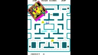 Ms. Pac-Man - messing around with cheats in attract mode yet again