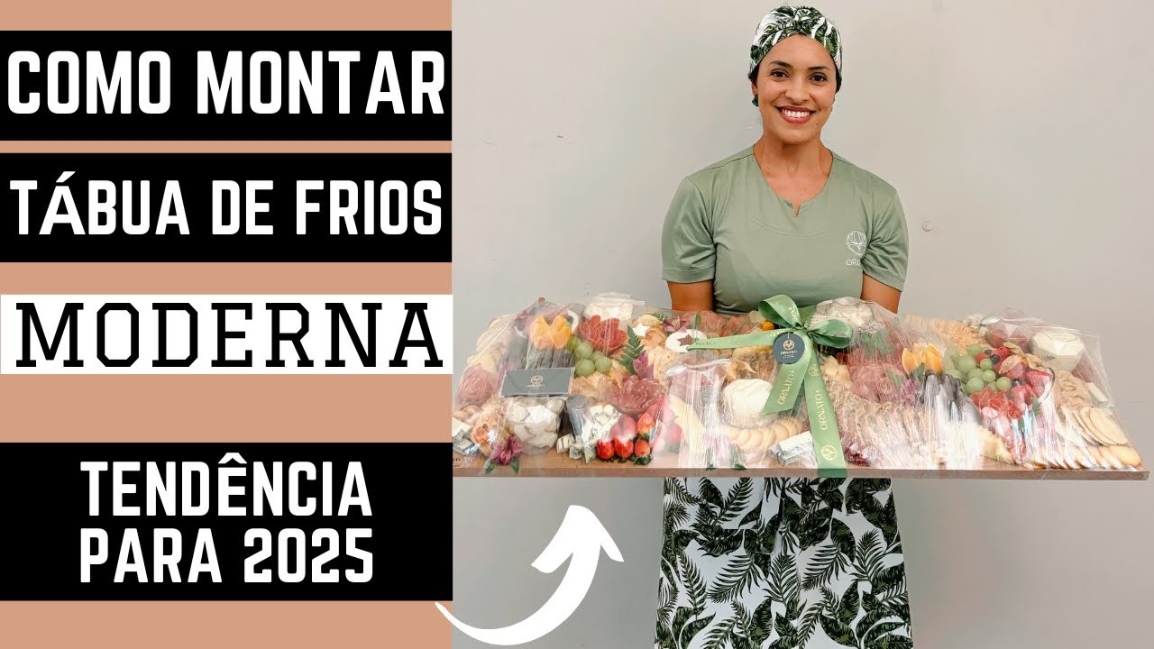 Como Montar uma TÁBUA DE FRIOS moderna