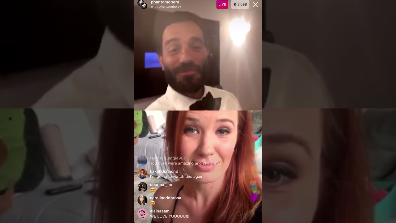 Sierra Boggess & Ramin Karimloo before the after party