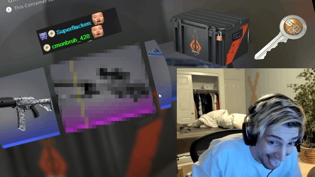 xQc Opens CS:GO Bravo Cases - YouTube