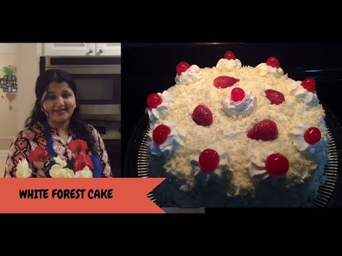 White Forest Cake recipe in Tamil / Heavenly Home Made White Forest Cake