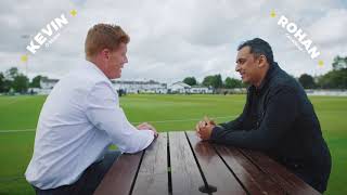 Legends Kevin O'Brien and Rohan Gavaskar learn about Cricket Ireland's programme Cricket Connects.