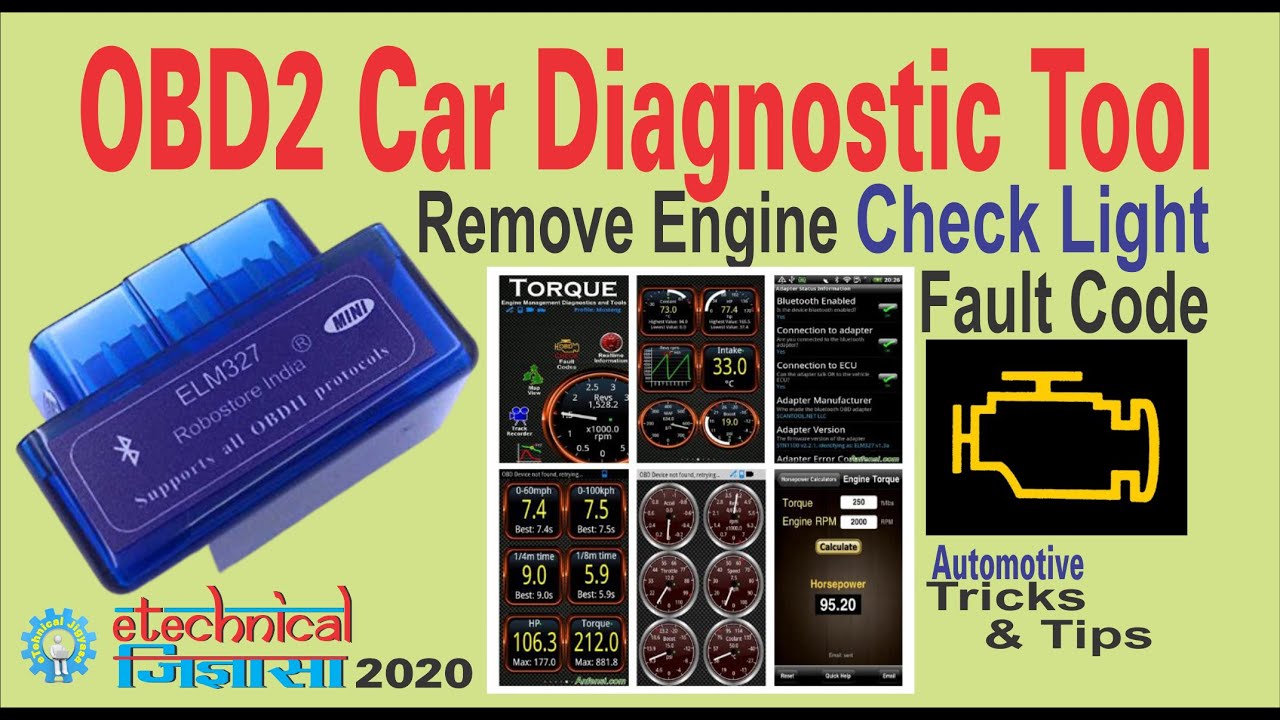 OBD2 scanner bluetooth working & testing | obd2 | obd2 scanner|  In Hindi