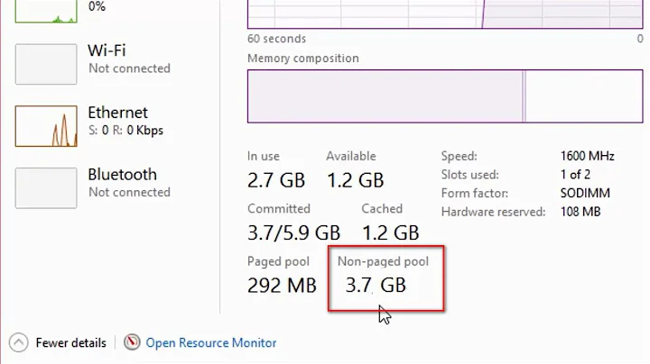 Fix "huge memory leak" in Windows 10 and 8 [ Non-paged pool using high memory ]