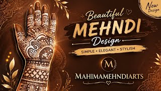 New mehndi design 🥰🤎🍃for begginers #newmehndidesign #bridalmehndidesign #heenaa #mehndi #hennadesign