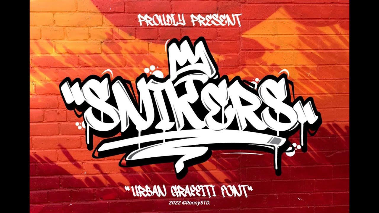 Snikers Urban Graffiti Font | Urban Street Art Fonts Collection