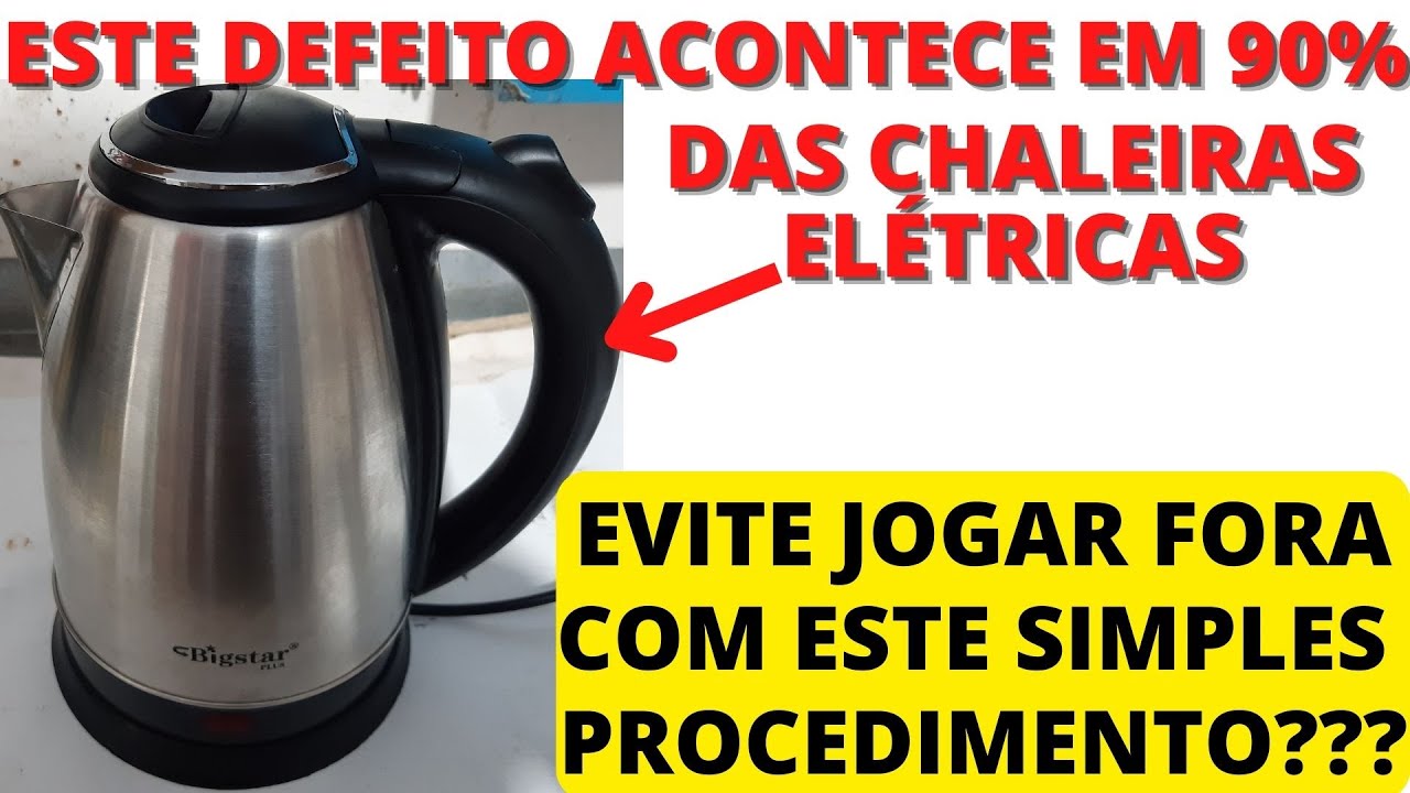 90% das chaleiras elétricas que não liga o defeito é este? Evite jogar fora com este procedimento?