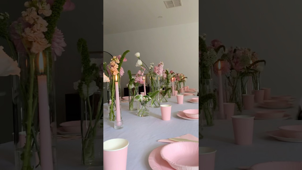 Whimsical Easter Sunday tablescape 🧚🏼‍♀️✨💐