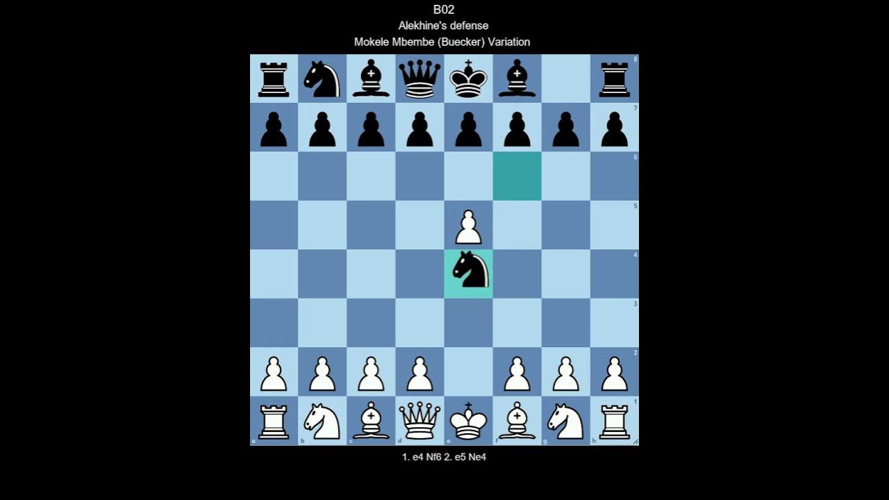 B02 Alekhine's Defense Scandinavian Variation