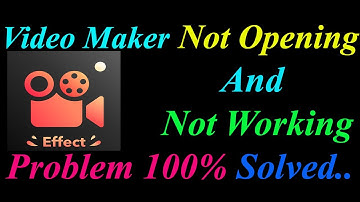 How to Fix Video Maker App  Not Opening  / Loading / Not Working Problem in Android Phone