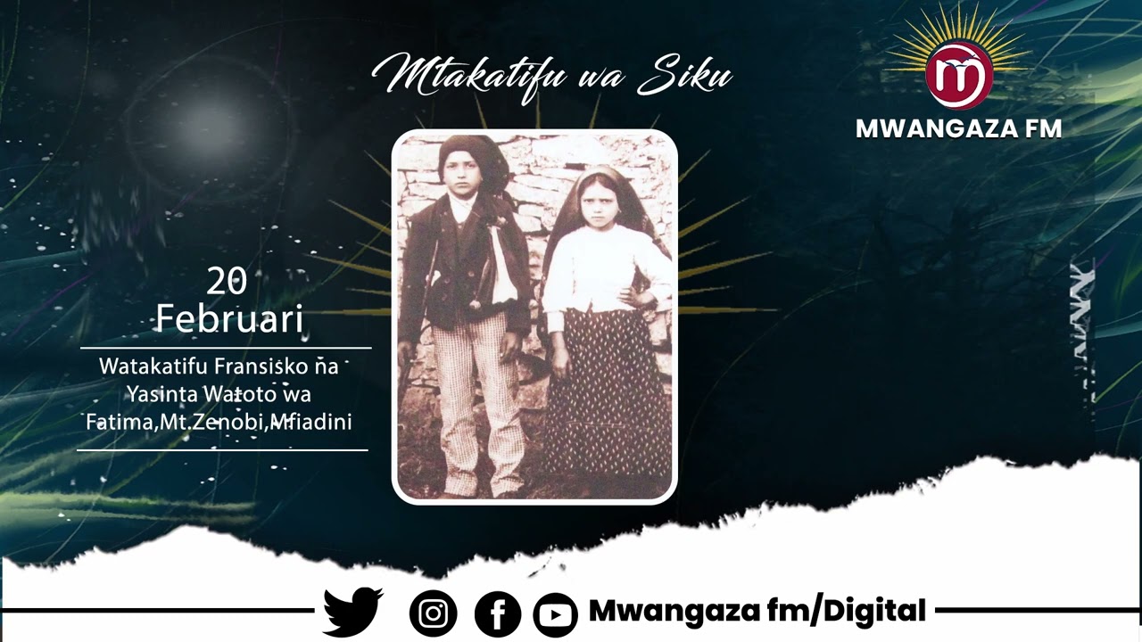 MAISHA YA WATAKATIFU FRANSISKO NA YASINTA WATOTO WA FATIMA & MTAKATIFU ZENOBI | LEO JANUARI 20.