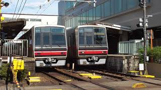 並んだ… 名鉄4008Fと4001F 大森・金城学院前同時発車