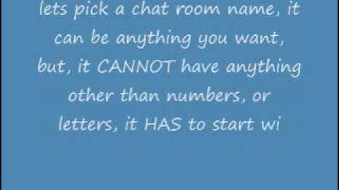 How to make a IRC chatroom