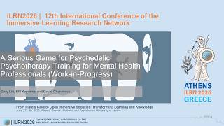 A Serious Game for Psychedelic Psychotherapy Training for Mental Health Professionals