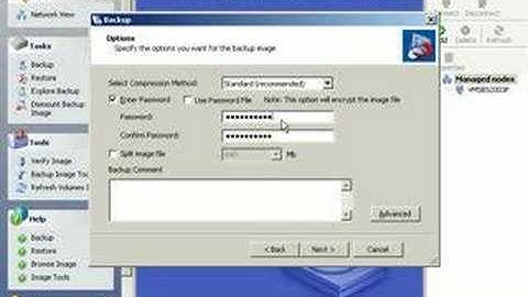 Backing up SBS with Shadowprotect