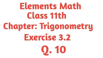Class 11th math chapter 3 Exercise 3.2 Q.10