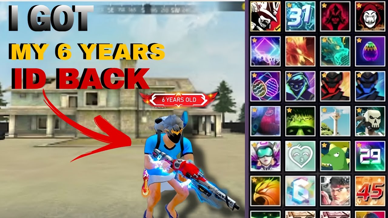 Collection of my 6 years old id in free fire | Investigating my FF id | New evo vault 