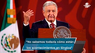 Ante enfrentamientos en Culiacán, AMLO dice que hay un operativo