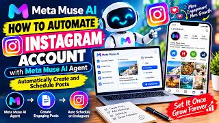 How to Automate Instagram Account with Meta Muse AI Agent | Automatically Create and Schedule Posts