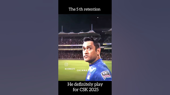 come back 2025 #msdhoni #bcci #ipl #retention