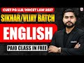 CUET PG LLB And MH CET LAW 2027 | English 1st Class Free | VIJAY And SHIKHAR BATCH