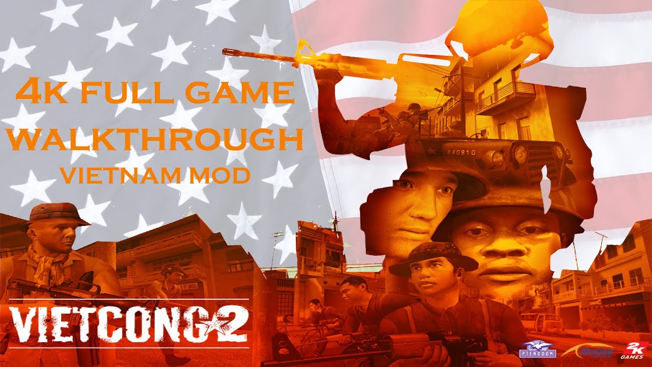 VIETCONG 2 | US kampaň | 4K FULL GAME Walkthrough | Vietnam mód