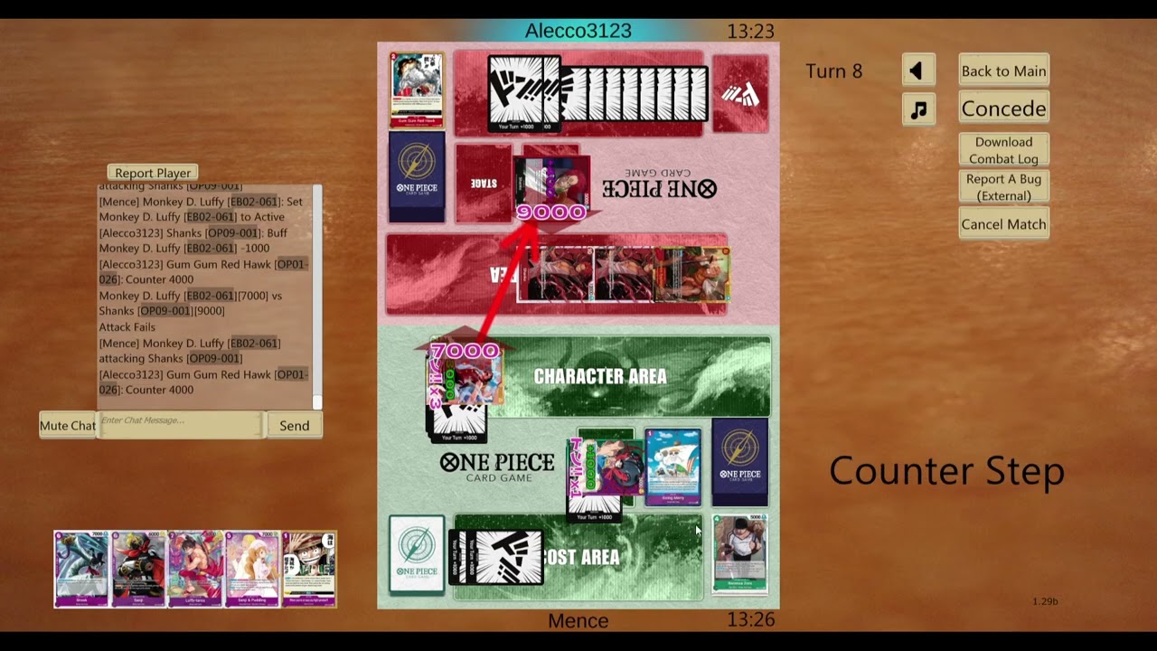 EB-02 Practice Session: GP Luffy vs Bello Betty/Shanks/GP Luffy