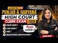 Punjab and Haryana High Court Clerk Recruitment 2026 | Start Date? Last Date? Age? By Ankush Mam