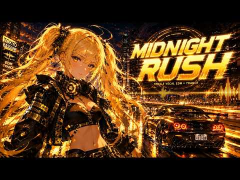 TOKYO BASSLINE ⚡ FEMALE VOCAL EDM × TRANCE | MIDNIGHT RUSH 夜を駆け抜ける爆音ナイトドライブBGM