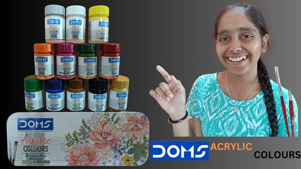 Unboxing and Review: Doms' Latest Acrylic Colour Collection - YouTube