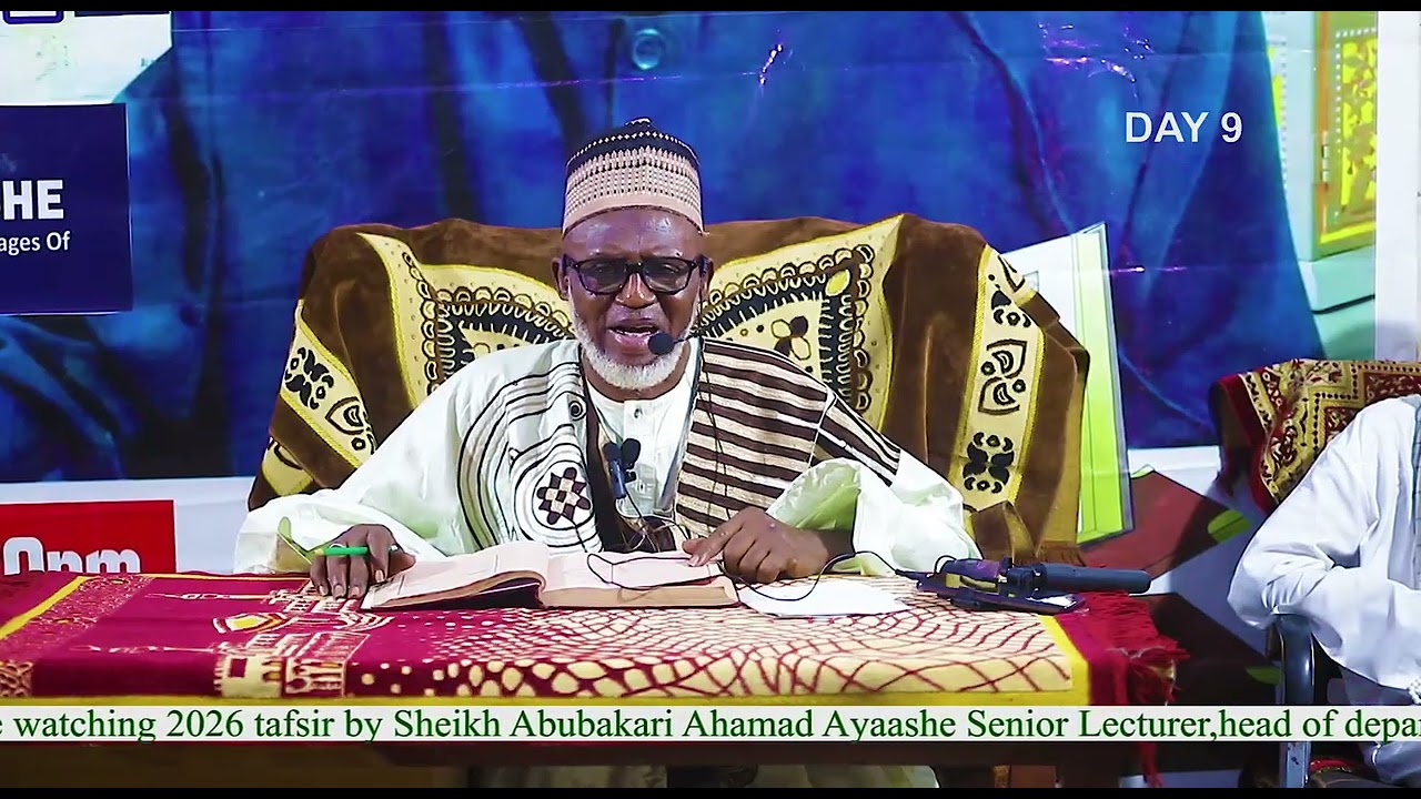 Sheikh Abubakari Ayaashe tafsir day 9