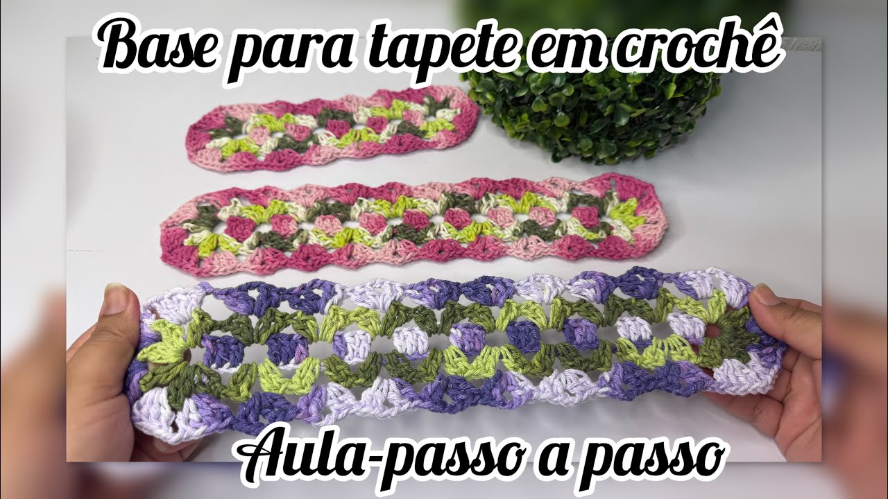 Base Belíssima para Tapete de Crochê – Passo a Passo Fácil
